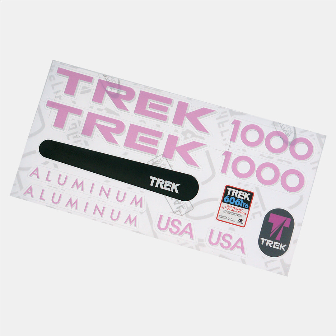 trek bicycle decals stickers Factory Racing Frame & Aufkleber 3M quality adhesive Trek 1988 1000