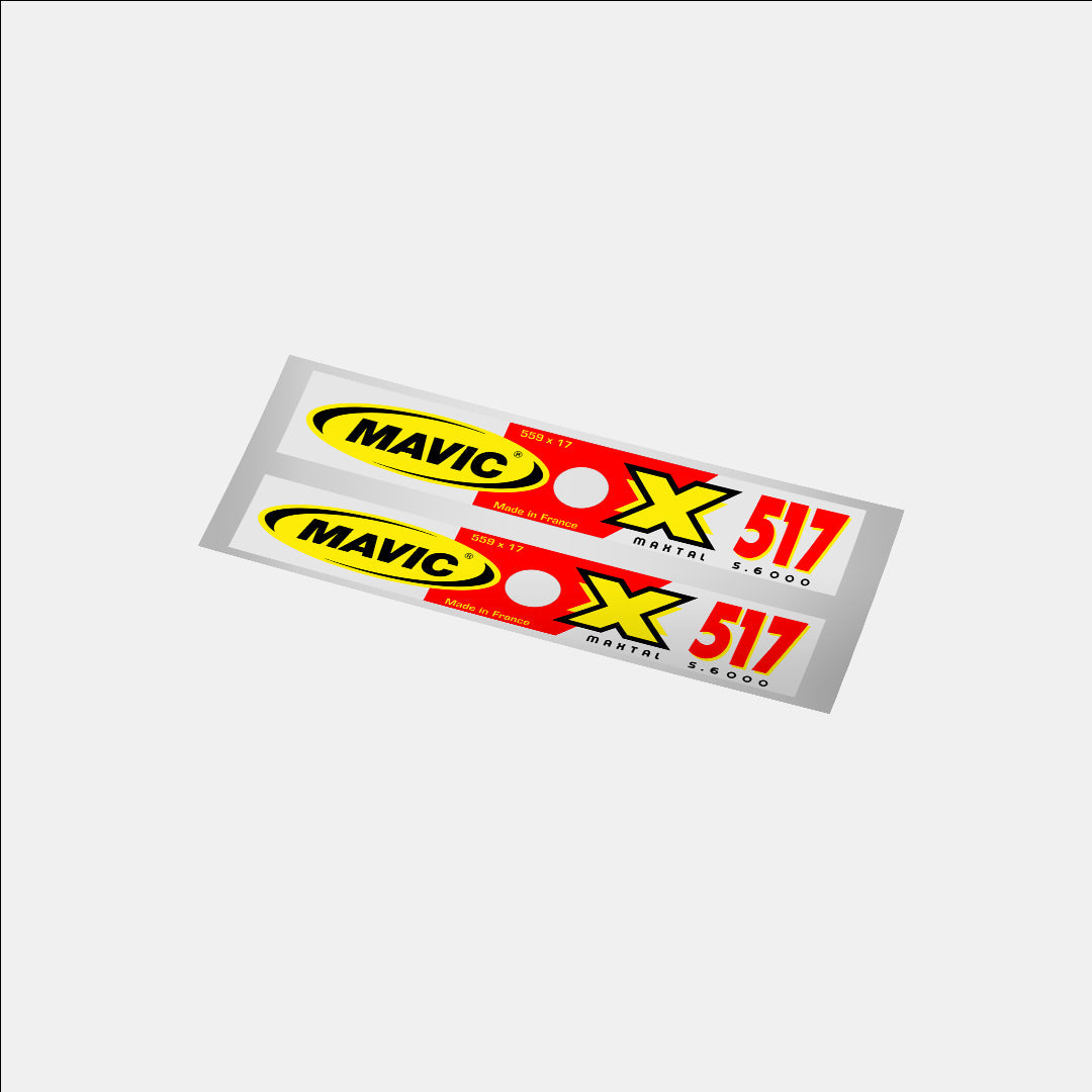 Mavic X517 Rim Decal
